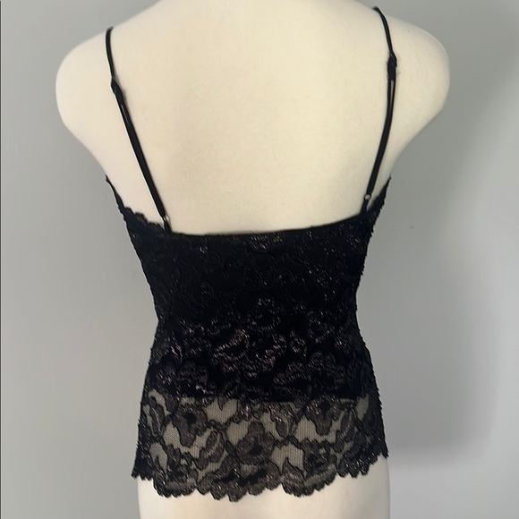 Betsey Johnson Vintage Black Lace Camisole & Pant Outfit - Picture 7 of 11